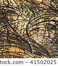 Leather texture. Worn and weathered colored fragment 41502025