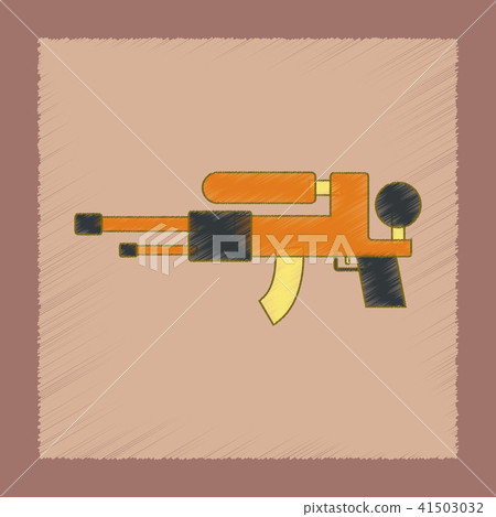 flat shading style icon Kids water gun 41503032