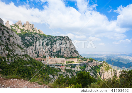 Aerial view of the Montserrat monastery 41503492