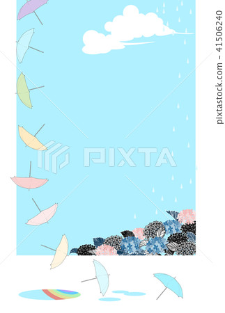 Hydrangea and umbrella 2 41506240