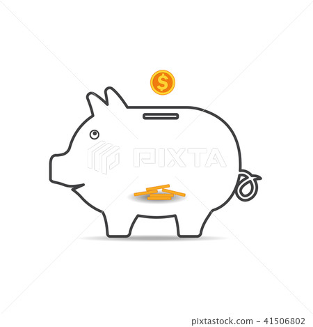 Piggy bank icon 41506802