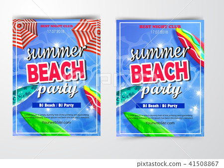 Poster for summer and beach party background Poster for summer and beach party background 41508867