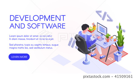 Computer software development vector illustration Computer software development vector illustration 41509161
