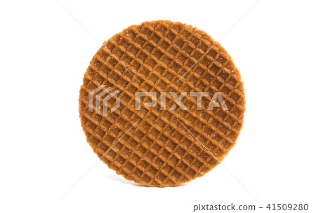 Dutch waffles isolated 41509280