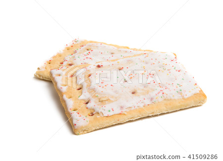 biscuits with jam with icing isolated biscuits with jam with icing isolated 41509286
