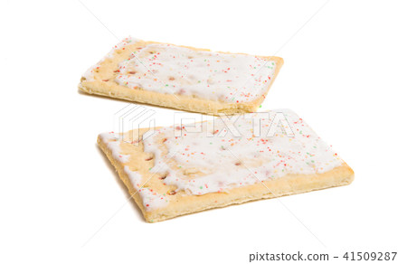 biscuits with jam with icing isolated biscuits with jam with icing isolated 41509287