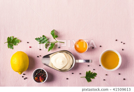 Mayonnaise sauce and ingredients Mayonnaise sauce and ingredients 41509613
