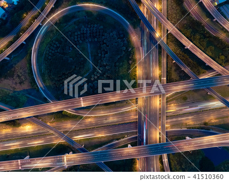 Aerial view of the interchange Night view 41510360
