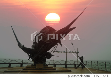 Statue of Marlin Fish landmarks at Ao Nang Beach Statue of Marlin Fish landmarks at Ao Nang Beach 41511851