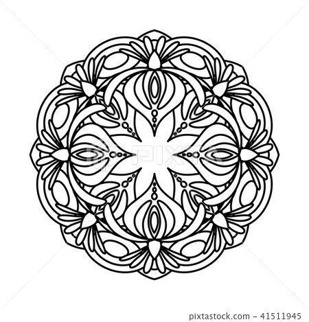 Flower Mandala vector illustration Flower Mandala vector illustration 41511945