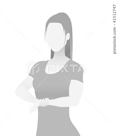 Default placeholder fitness trainer in a T-shirt. 41512747