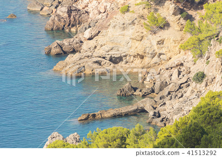 View of the sea, coast of Mallorca 41513292