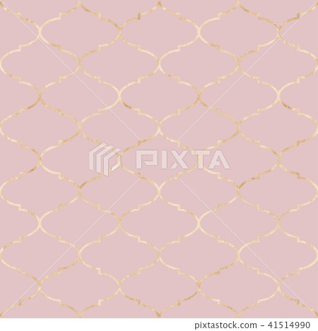 Vintage gold moroccan seamless pattern. 41514990
