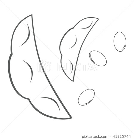 Edamame bean illustration icon - Stock Illustration [41515744] - PIXTA