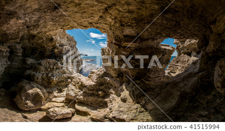 cave on coast Black sea 41515994