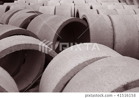 View of concrete tubes View of concrete tubes 41516158