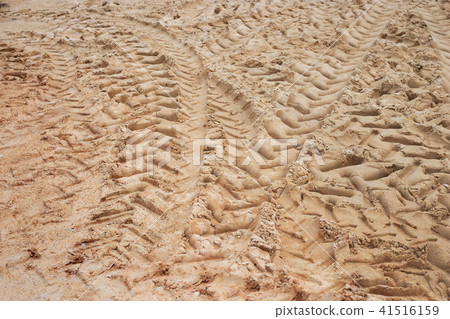 Tire marks on the ground Tire marks on the ground 41516159
