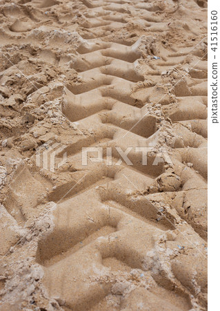 Tire marks on the ground Tire marks on the ground 41516160
