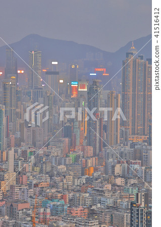 a view of Hong Kong urban of west kowloon 41516412
