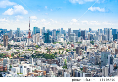 東京塔和都市風景 東京塔和都市風景 41516850