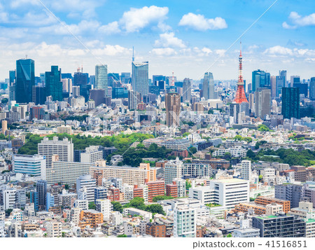 東京塔和都市風景 東京塔和都市風景 41516851