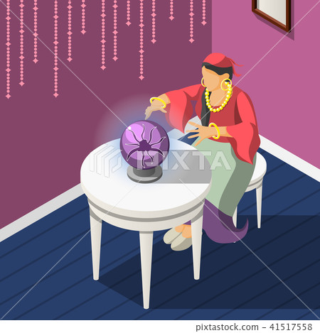 Gypsies Isometric Magic Background Gypsies Isometric Magic Background 41517558