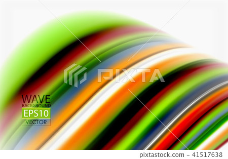Rainbow color waves, vector blurred abstract background Rainbow color waves, vector blurred abstract background 41517638