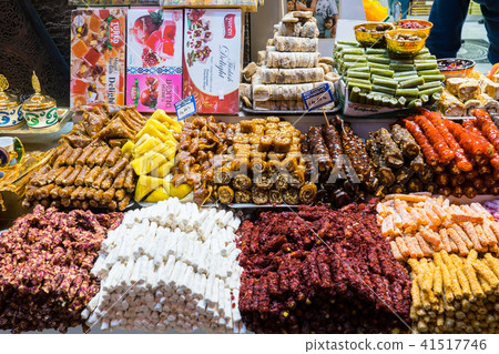 Turkish delight or lokum sold in Spice Bazaar Turkish delight or lokum sold in Spice Bazaar 41517746