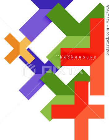 Multicolored abstract geometric shapes, geometry background for web banner Multicolored abstract geometric shapes, geometry background for web banner 41517916