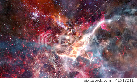Night sky with stars and nebula. Night sky with stars and nebula. 41518211