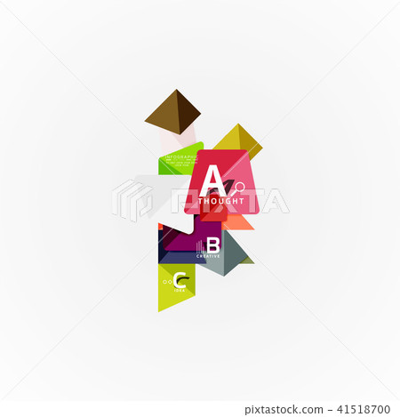 Geometric design abstract option infographics Geometric design abstract option infographics 41518700