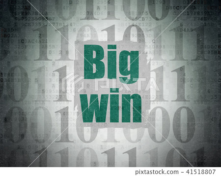 Business concept: Big Win on Digital Data Paper background Business concept: Big Win on Digital Data Paper background 41518807