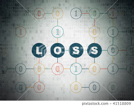 Business concept: Loss on Digital Data Paper background Business concept: Loss on Digital Data Paper background 41518809