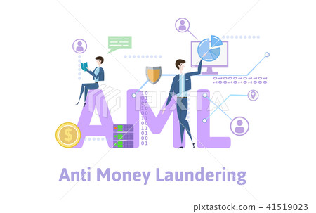 Aml Anti Money Laundering Concept Table With Stock Illustration 41519023 Pixta