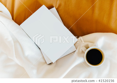 Relaxing With Coffee Cup And Good Books In Bed Relaxing With Coffee Cup And Good Books In Bed 41520156