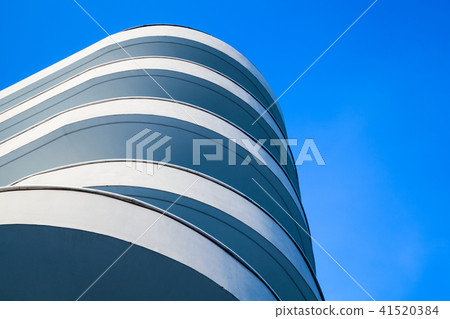 Abstract round white concrete facade Abstract round white concrete facade 41520384