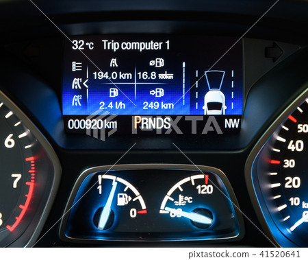 Modern Car Interior With Dashboard View 41520641