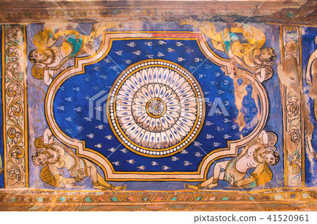Paintings on the ceiling, Nandi Mandapa, Tanjore 41520961