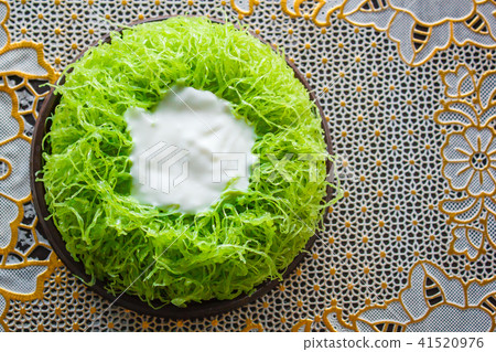 Gold Egg Yolk Thread Cakes or Cake Foi Tong Lava. 41520976