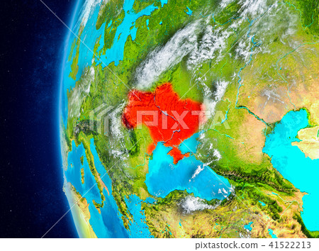 Ukraine on Earth from space Ukraine on Earth from space 41522213