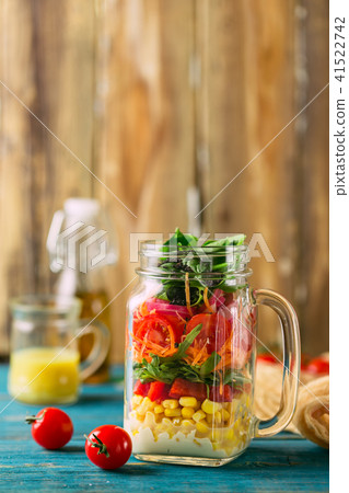 Healthy Homemade Jar Salad Healthy Homemade Jar Salad 41522742