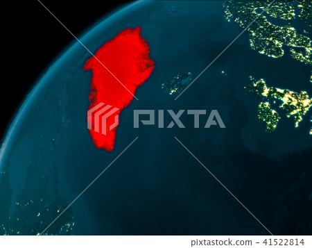 Greenland at night on Earth Greenland at night on Earth 41522814