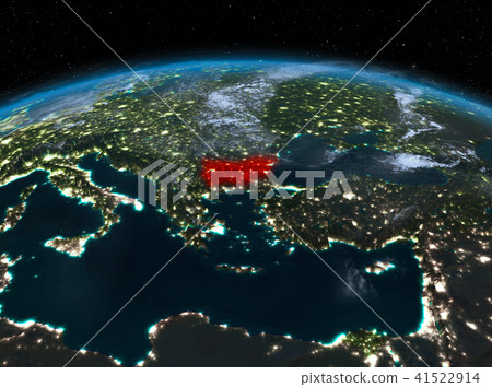 Bulgaria from space at night Bulgaria from space at night 41522914