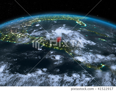 Belize from space at night 41522917