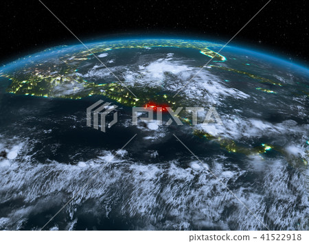 El Salvador from space at night 41522918