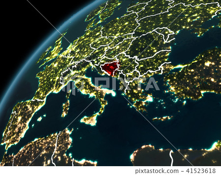 Night over Bosnia and Herzegovina 41523618