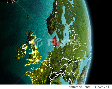 Morning over Denmark on Earth 41523731