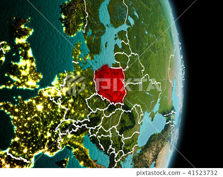 Morning over Poland on Earth Morning over Poland on Earth 41523732