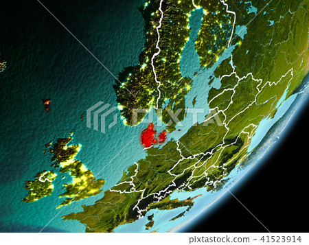 Orbit view of Denmark 41523914
