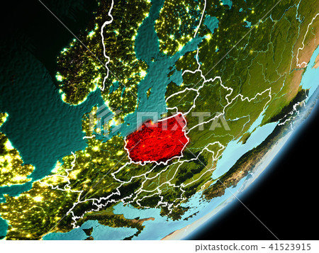 Orbit view of Poland Orbit view of Poland 41523915